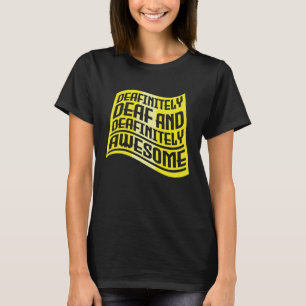 Horen van Pun Deaf Pride ASL-handgebarentaal doaf T-shirt