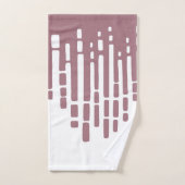 horizon Abstrait, rose et blanc poussiéreux (Serviette à main)