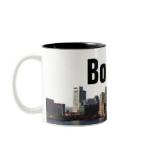 Horizon de Boston sur une tasse