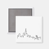 Horizon de Chicago avec le petit aimant de phare - (Recto/Verso)