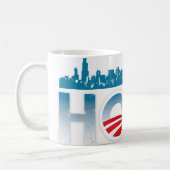 Horizon de Chicago de tasse d'espoir d'Obama (Gauche)