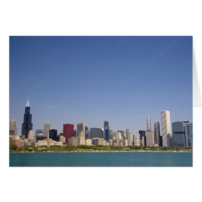 Horizon de Chicago, Illinois, États-Unis. (Devant horizontal)