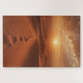 Horizon de Dune Rouge – Puzzle de Chemin Désertiqu (Horizontal)