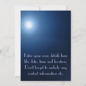 Horizon de Miami au panorama de nuit - invitation (Dos)