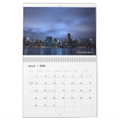 Horizon de New York City au calendrier mural de (Mar 2026)