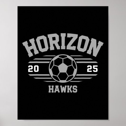 Horizon Hawks Voetbalverslag 2025  Poster (Voorkant)