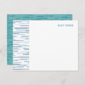 Horizon Lines Stationery Note Kaart - Pool (Voorkant / Achterkant)
