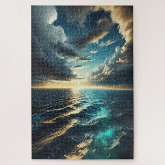 Horizon Océan Cinématique - Puzzle d'Art (Vertical)