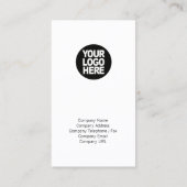 Horizon sombre Carte de visite simple (Dos)