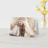 Horizon-Stretching Liefde voor de Westerne Bruid Kaart (Gele Bloem)