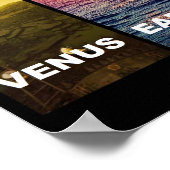 Horizon uitzicht of venus Earth moon mars titan Poster (Hoek)