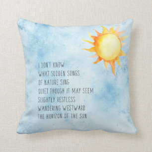 Horizon van de zon gedicht kussen