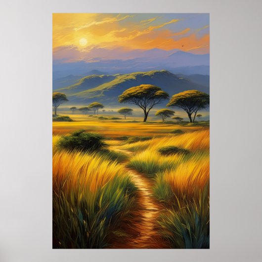 Horizon's omhelzing, grenzeloze schoonheid poster (Voorkant)