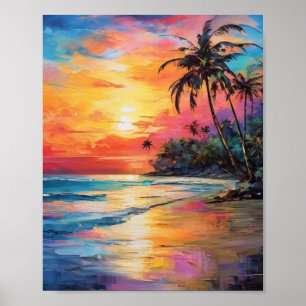 Horizons radieux : Un coucher de soleil impression