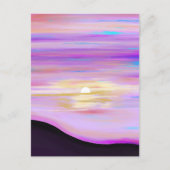 Horizons roses | Carte postale Peinte Couleur de s (Devant)