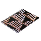 Horizontaal buisvormige vloerbedekking notitieboek (Linkerzijde)