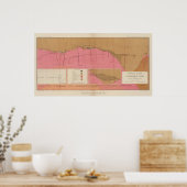 Horizontaal gedeelte van de Comstock Lode North Poster (Keuken)