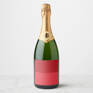 Horizontaal Gesplitst Tomaat Rood Flesetiket (Aang Sparkling Wijnetiket