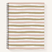 Horizontaal gestreept rond Notitieboek (Voorkant)