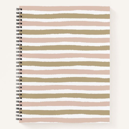 Horizontaal gestreept spiraalnotitieboek notitieboek (Voorkant)