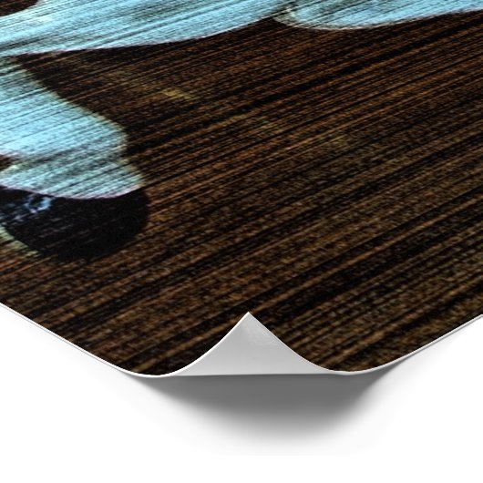 Horizontaal graan Merry-Go-Round Horse Poster (Hoek)