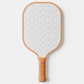 Horizontaal, grijze cloud pickleball paddle (Voorkant)