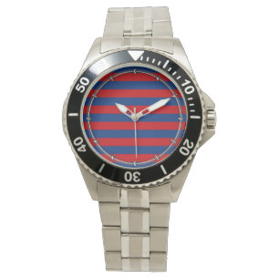 Horizontaal grote, moderne trilling horloge