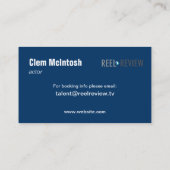 Horizontaal hoofdschot - Clem Visitekaartje (Achterkant)