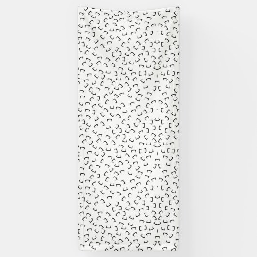 Horizontaal, Iridium, zwarte elbanner Spandoek (Verticaal)