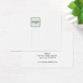 Horizontaal Logo White Hair Clip Display Visitekaartje (Bureau)