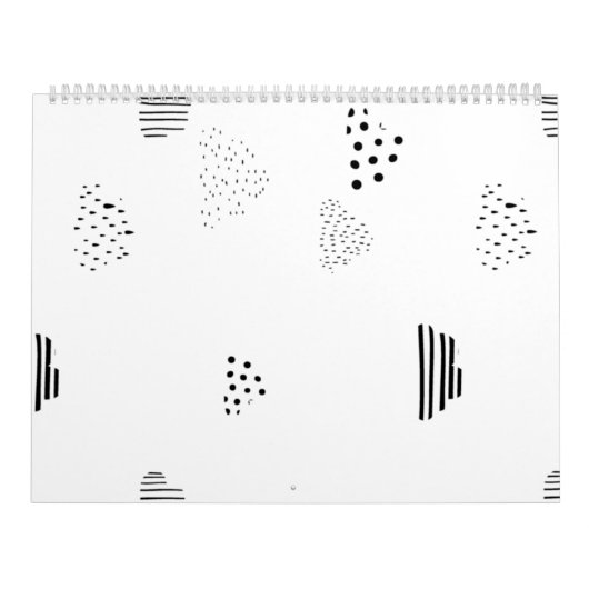 Horizontaal, middelgrijs kalender (Hoes)