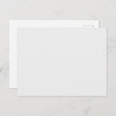 horizontaal ontwerp achtenveertig aankondigingskaart (Voorkant / Achterkant)