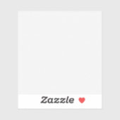 horizontaal ontwerp achtenveertig sticker (Vel)