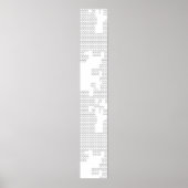 Horizontaal, Porcelein, Seashell Pedestal Sign Poster (Voorkant)