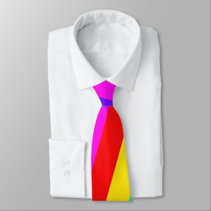 Horizontaal regenboogstripe patroon stropdas