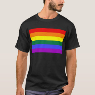 Horizontaal regenboogvlag met Gay Pride T-shirt