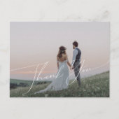 Horizontaal script foto Hartelijk dank Briefkaart (Voorkant)