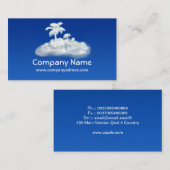 horizontaal visitekaartje van het bureau voor desi (Voorkant / Achterkant)