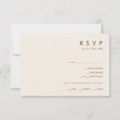 Horizontaal woestijn menu Keuze RSVP (Voorkant)