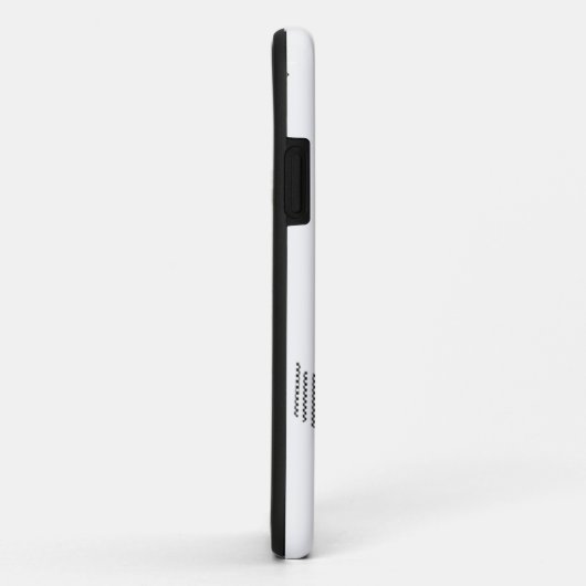 Horizontaal, zilveren krijt Case-Mate iPhone case (Achterkant/rechts)