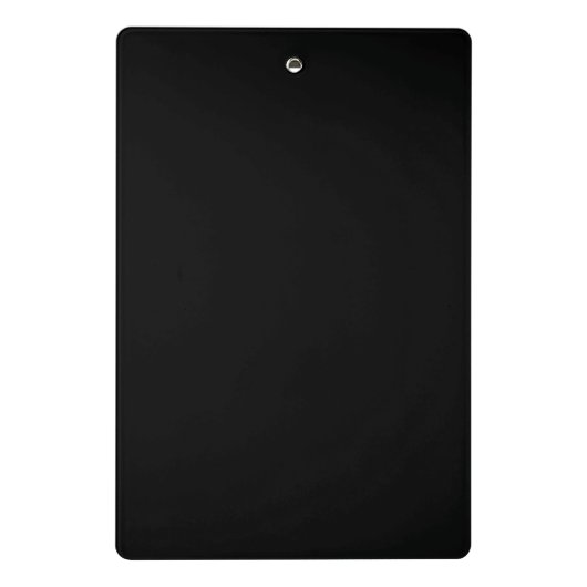 Horizontaal Zwart Bedrijf Custom Thin Logo Mini Klembord (Achterkant)