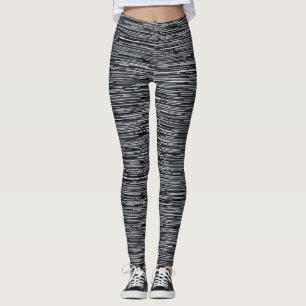 Horizontaal zwart-wit leggings