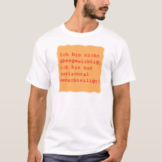 horizontal benachteiligt t-shirt