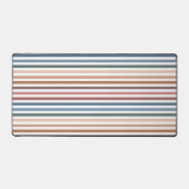 Horizontal Terracotta and Teal Stripes (Recto)