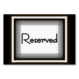 Horizontale 3,5" x 5" tafelkaart, Basic "Gereserve Kaart