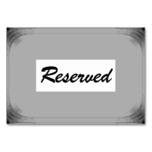Horizontale 3,5" x 5" tafelkaart gereserveerd