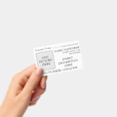 Horizontale aangepaste ID-badge Badge (Handheld)