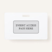 Horizontale aangepaste ID-kaart Badge (Achterkant)