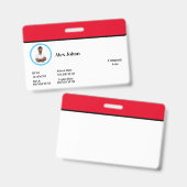 Horizontale badge (Front & Back)