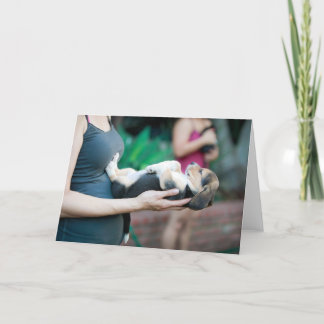 Horizontale Beagle-Baby Kaart